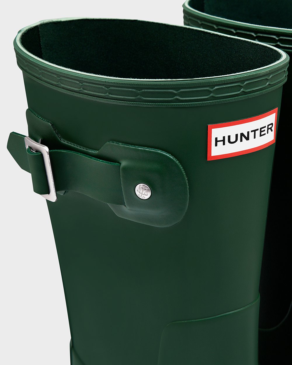 Men Hunter Original | Short Rain Boots Green | NZ-67420-NXPL